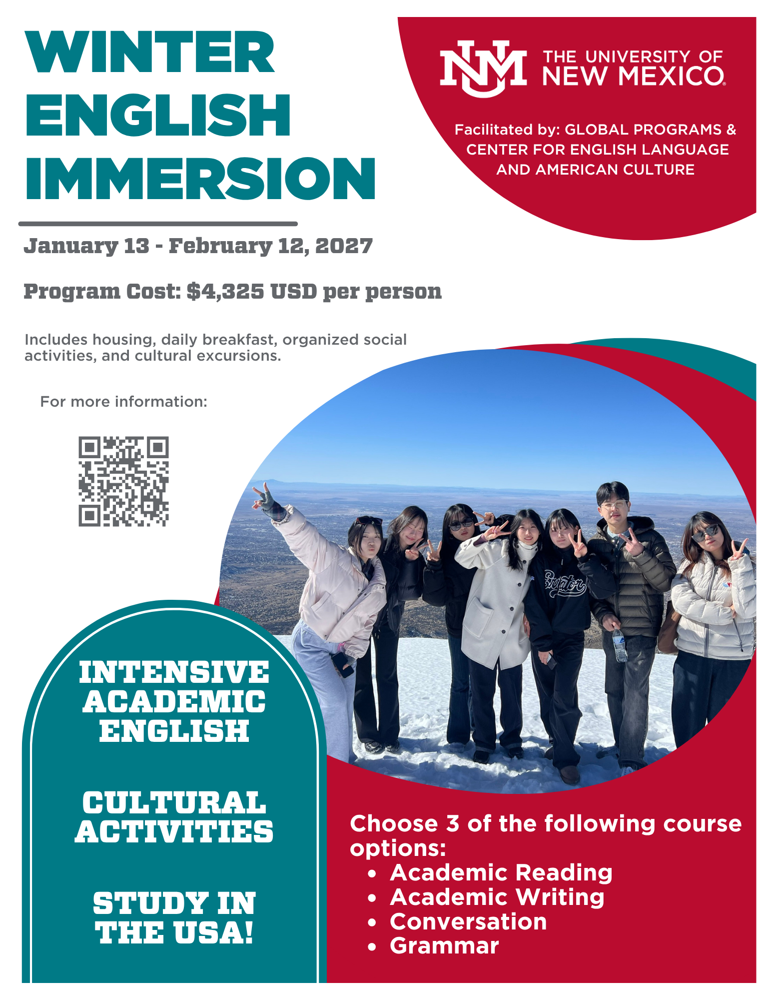 Winter 2027 English Immersion