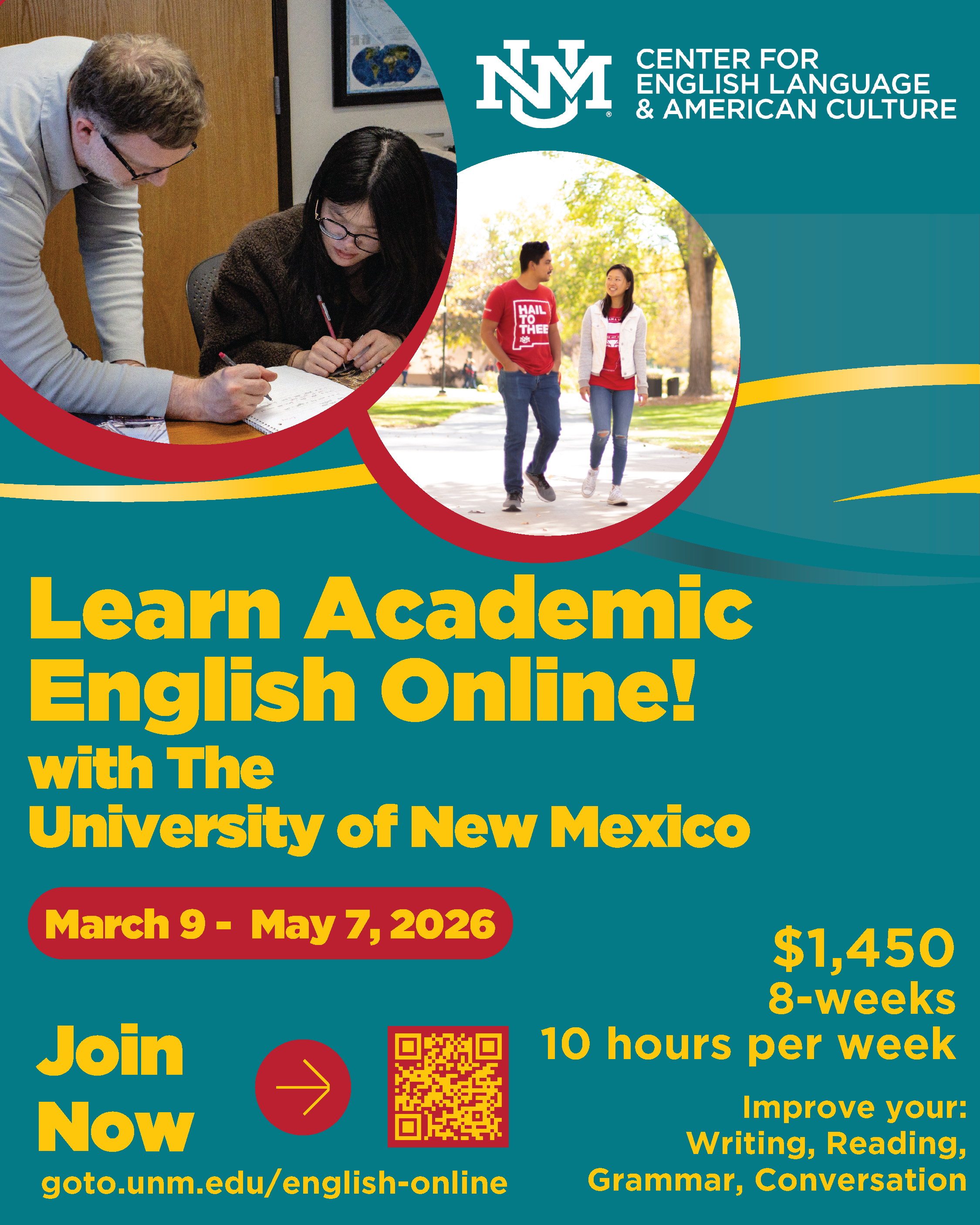 Virtual Academic English Spring 2026